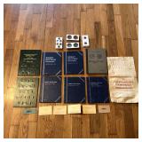 Empty Coin Folders, Bank Bag & Coin Holders