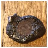 Lincoln Head Penny Coin Encased in Metal