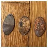 (3) Elongated Penny Coins