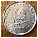 Six Flags Mindbender Roller Coaster Souvenir Token