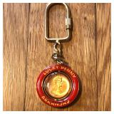 2005 D Lincoln Head Lucky Penny Coin Keychain