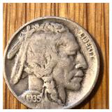 1935 D Buffalo Nickel Coin