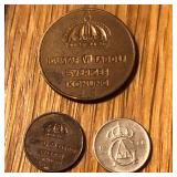 (3) Mixed Sweden Coins
