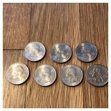 (7) Mixed Washington Quarter Coins Nice Condition