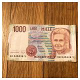 Italy 1000 Lire Banknote - Montessori