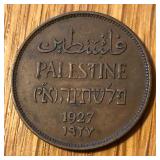 1927 Palestine 2 Mils Coin