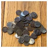 1943 Steel Lincoln Head Wheat Penny Coins