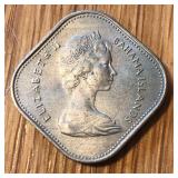 1966 Bahamas 15 Cents Coin