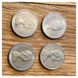 (4) Canada 5 Cent Coins - Nice Condition