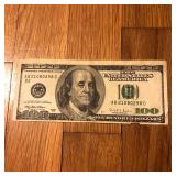 1996 Franklin $100 One Hundred Dollar Bill Offset