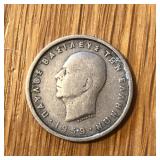 1959 Greece 2 Drahmai Coin