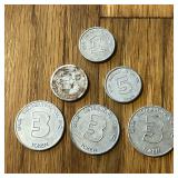 Lot of Mixed Spur Filling Gas Station Trade Tokens