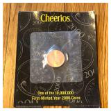 2000 Lincoln Memorial Penny Coin Cheerios 1st Mint