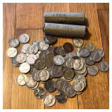 (155) 1964 Jefferson Nickel Coins