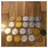 Lot of Mixed Mardi Gras Tokens