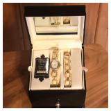 Christian Benet Wristwatch & Bracelet Jewelry Box