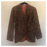 Vintage Mr Vito Velvet Like Brocade Blazer Jacket