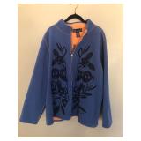 Womens SUSAN GRAVER Zip Up Jacket