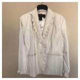 Womens TERRY LEWIS Leather Blazer Jacket