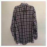 Mens OVERTON Cotton Long Sleeve Button Shirt