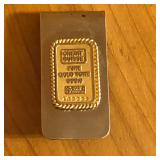 Faux Gold Bar Money Clip