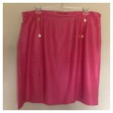 Womens TERRY LEWIS Leather Skirt