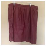 Womens TERRY LEWIS Leather Skirt