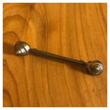 Silver Tone Sea Shell Bar Brooch Pin