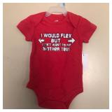 Onesie I Would Flex But I Don't Want to Rip Tee