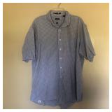 Mens OVERTON Cotton Short Sleeve Button Shirt