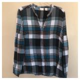 Womens WESTBOUND Long Sleeve V Neck Shirt Top