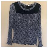 Womens Juniors SOLITAIRE Long Sleeve Top
