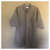 Mens ENRO Non Iron Twill Short Sleeve Button Shirt