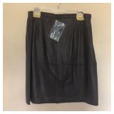 Womens TERRY LEWIS Leather Skirt
