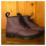Dr Martens Air Wave Purple Leather Boots