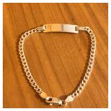 Sterling Silver Engraved Name 'Nikki' Bracelet