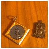 (2) Religious Charms or Pendants