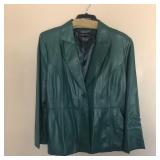 Womens PAMELA MCCOY Leather Blazer Jacket