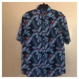 Men's Chaps Short Sleeve Button Hawaiian Shirt