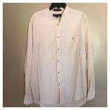Mens Brandini Long Sleeve Band Collar Dress Shirt