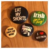 Mixed Lot of Button Pinback Pins