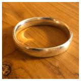 Sterling Silver Hinged Bangle Bracelet