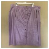 Womens TERRY LEWIS Leather Skirt