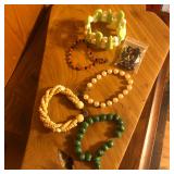 (6) Mixed Bead Bracelet Lot