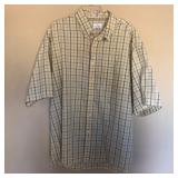 Mens ENRO Cotton Short Sleeve Button Shirt