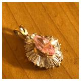 10K Gold & CZ Pendant