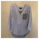 Womens FRED & DAVID Long Sleeve Blouse Shirt Top