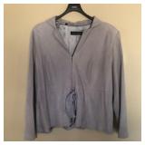 Womens TERRY LEWIS Suede Leather Dress Jacket