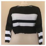 Womens Juniors PAPAYA Long Sleeve Crop Sweater