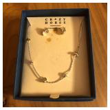 Crazy Horse Liz Claiborne Necklace & Earring Set